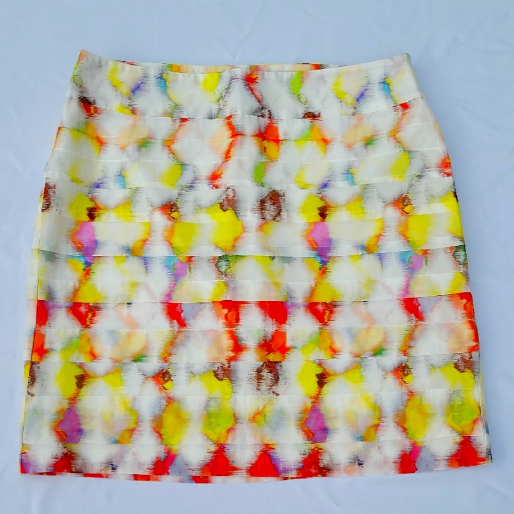 Ann Taylor Silk-Cotton Blend Skirt, Size 6